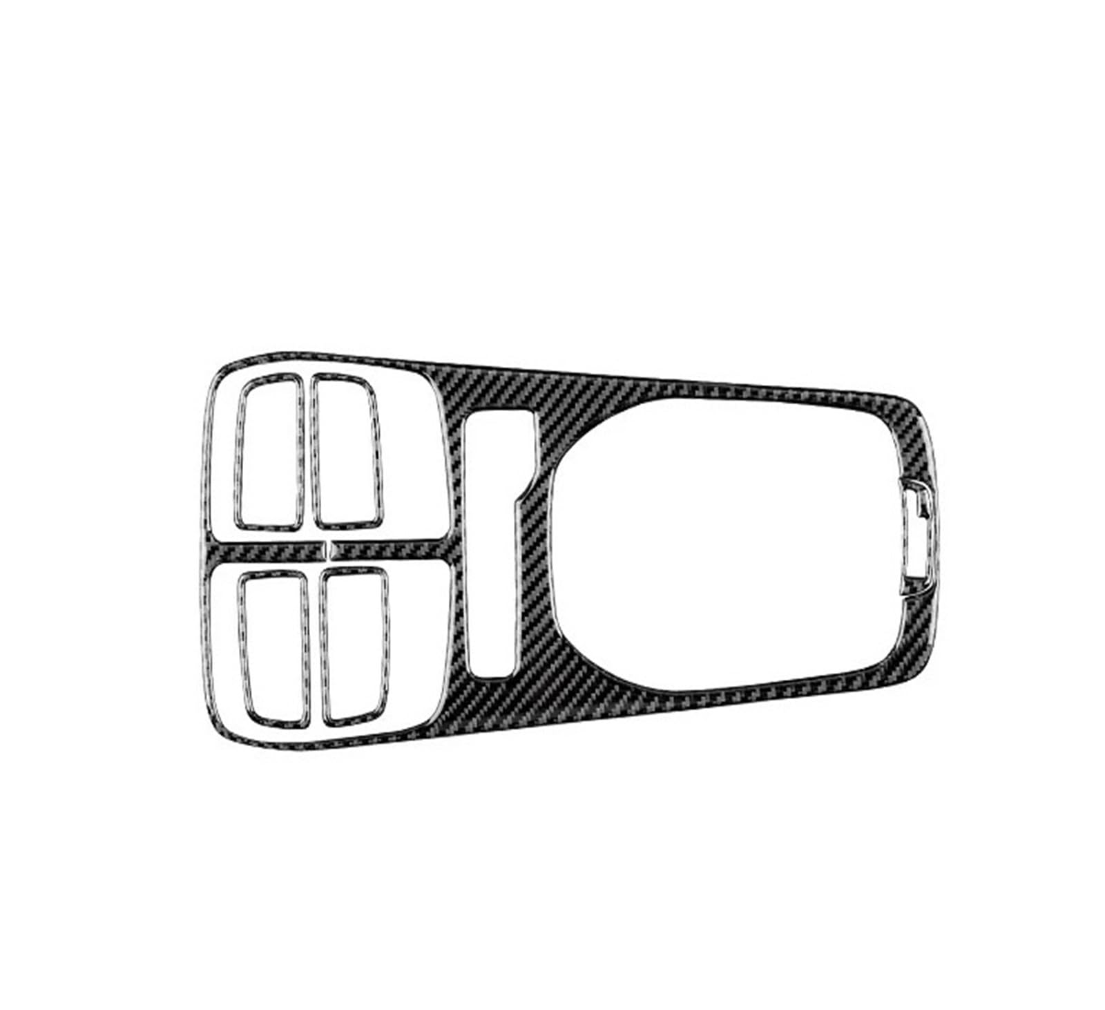 Car Interior Moulding Trim for Chevrolet for Camaro 2010-2015 Real Soft Carbon Fiber Accessories Interior Trim Car Gear Shift Panel Sticker Interior Accessories(A Black Carbon)
