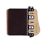 BICASTER Barebow Finger Tabs Cordovan Leather + Brass Finger Guards - RH