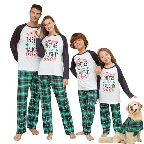 Christmas Pajamas for Family Matching Family Christmas Pajamas Matching Sets Holiday Xmas Pjs SleepwearSD-305-MEN-XXL