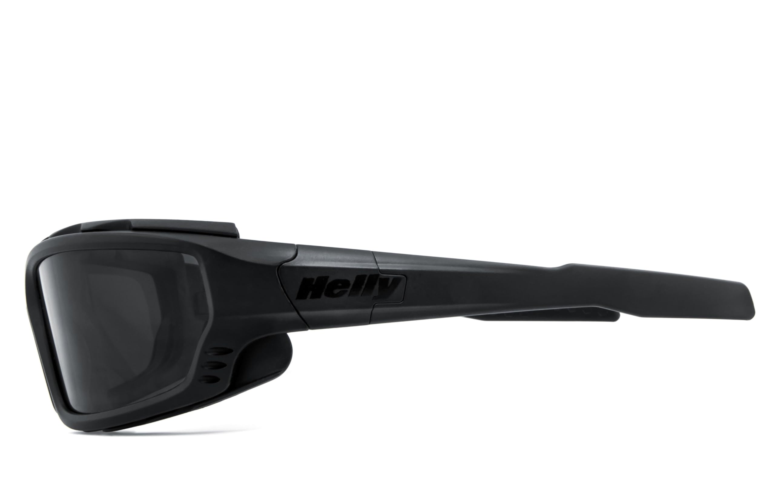 Helly® - No.1 Bikereyes®, occhiali da moto, multifunzione, anti-appannamento, antivento, vetro di sicurezza HLT® secondo DIN EN 166 (fumo [1314])