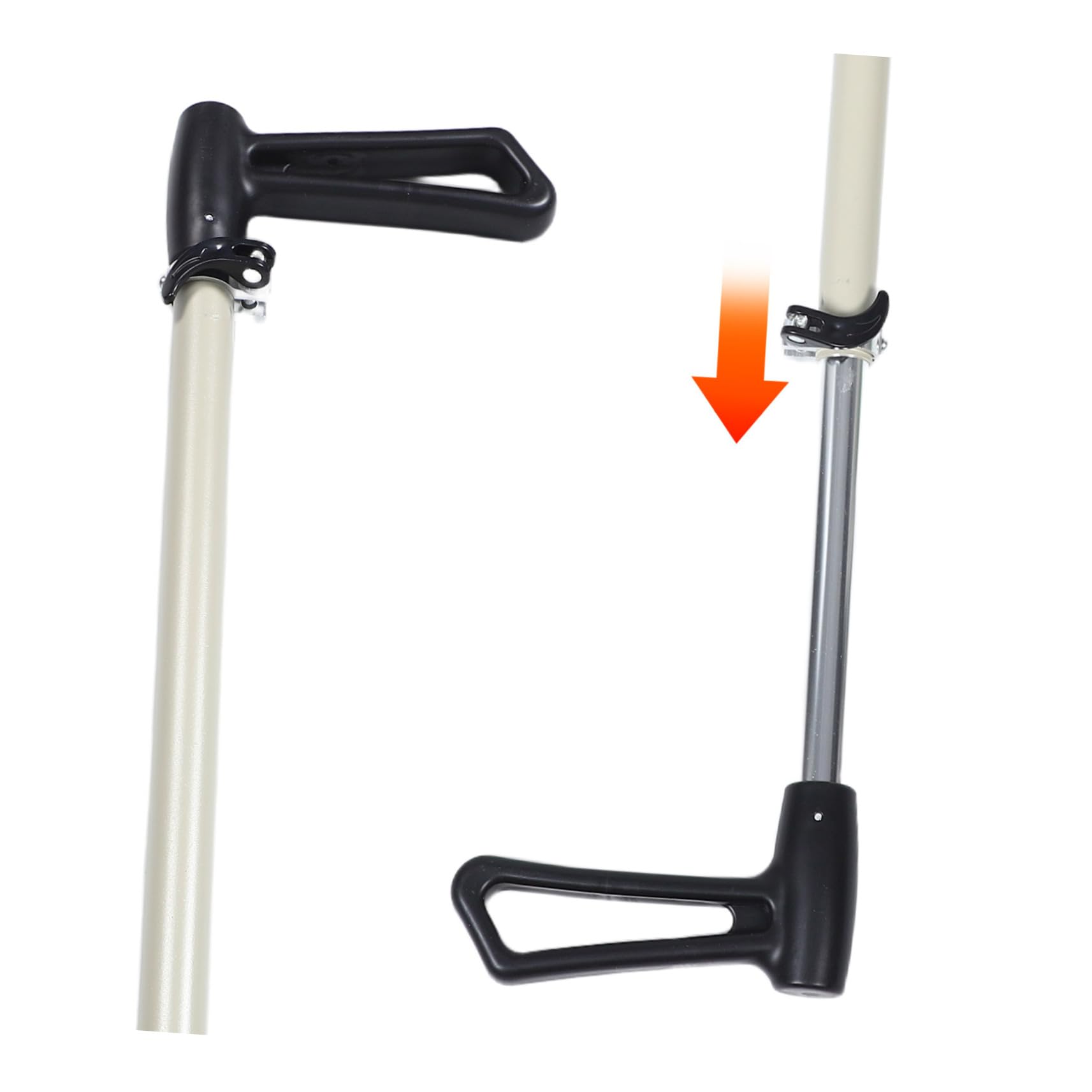 Asta di Spinta per Scooter, Maniglia di Ricambio | Accessorio per Scooter Urbano, Plastica e Tessuto, Supporto Stabile, per Modelli Vari e Utenti di Età Diverse