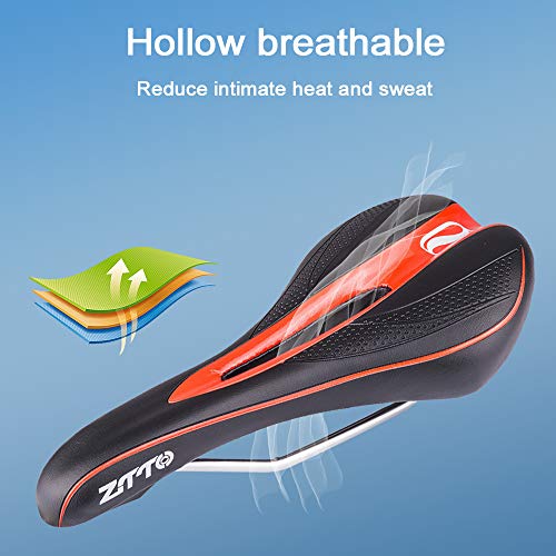 Selim de bicicleta, Andoer Assentos de bicicleta de corrida largos e ocos para bicicleta de montanha