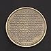Put On The Full Armor of God Challenge Coin Ancient Bronze Plated, Armor of God and Ephesians 6