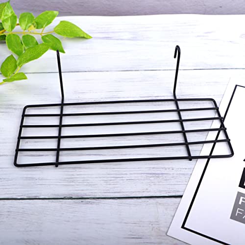 Image of TEHAUX Bird Perch, Bird Cage Grid Perch Parrot Platform Grid Frame Parrot Stand Shelf for Cage Playground s Toys Standing for Parakeet Cockatiel - Black 1pc