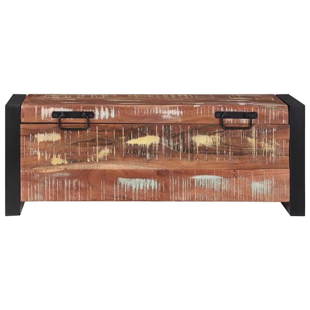Generico Bauli Portaoggetti 80 x 30 x 30 cm Legno massello di Recupero,Armadietti e portaoggetti,Bauli e cassapanche-4015974