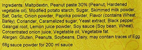 Conimex Peanut Satay Sauce, Pinda Satesaus, 3 bag pack, 2.4oz/68g - Thumbnail 5