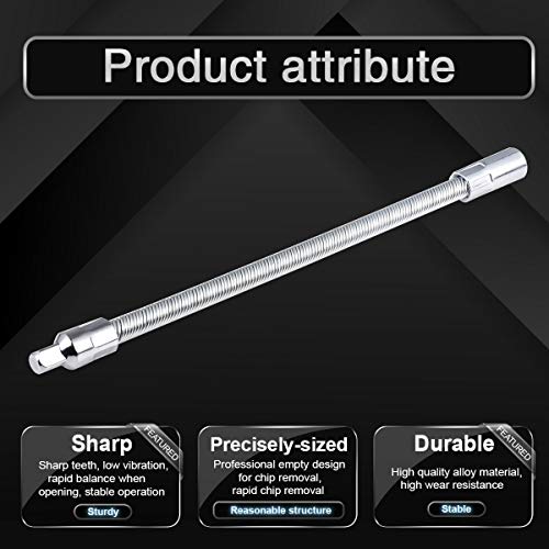 Katur Flexible Socket Extension Ratchet, Flexible Extension Bar Set, Bendable Elastic Joint Head Post Connecting Link, Shaft Drive Adapter Bit Holder (1/4 Inch Shank 200Mm Length) #TOP2