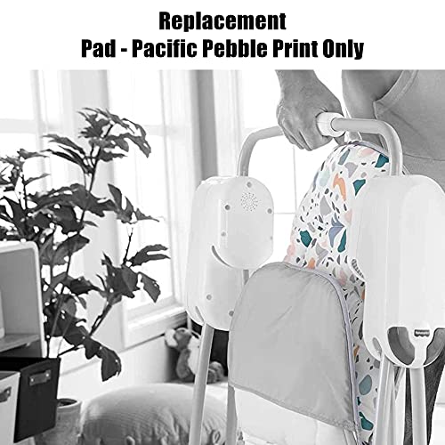 Image of Replacement Pad for Fisher-Price Take-Along Swing - HBD71 - Replacement Padded Seat Cover - Pacific Pebble Print