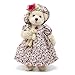 Oitscute Teddy Bears Baby Cute Soft Plush Stuffed Animal Toy for Girl Women 16" (White Bear Wearing red Floral Dress)