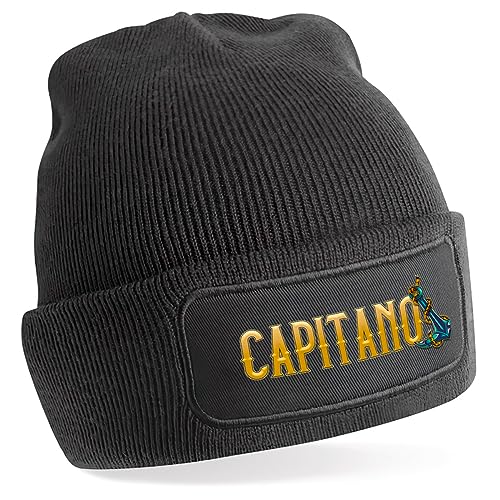 TeeDesign Berretto Capitano - Gadget Abbigliamento per Chi Va in Barca e Si Sente Un Vero Comandante - Cappello