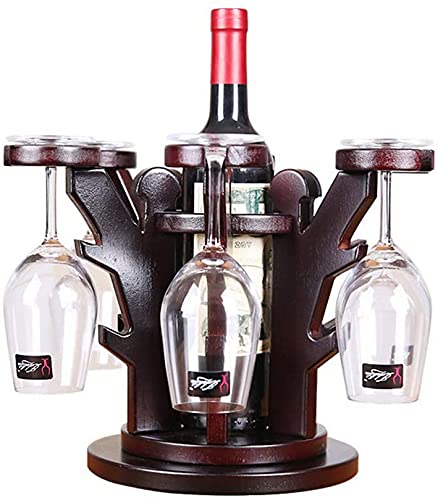 Soporte para botellas de vino de madera HYUWANGYU miniatura 1