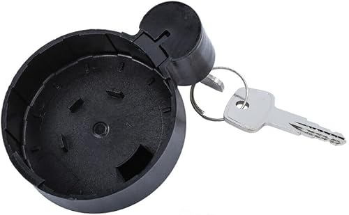 Miniatura 2 de KarParts360 Para Chevy Silverado 1500 2019 Tapa del depósito de combustible  Negro  Con cerradura