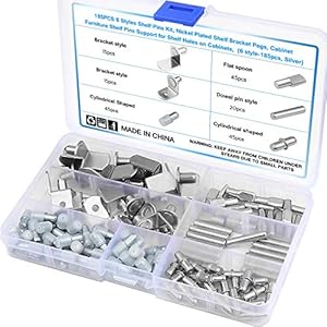 Macwe 185 Stück Regalträger-Set Vernickelt