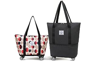 Tote Bag on Wheels with Pull Handle: Your Effortless Shopping Buddy