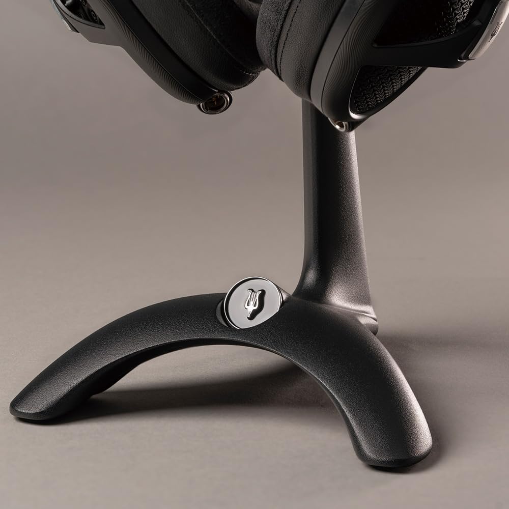 Meze Audio Kopfhörerständer - S-Form Ständer für High-End-Kopfhörer - Schwarze Zinklegierung, veganes Leder, Silikon - HS-MT