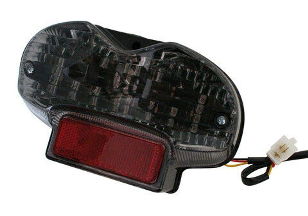 SHIN YO Tylne światło LED z przyciemnianym szkłem, SUZUKI GSF 600 Bandit 00-, GSF 1200 01- (czarne)