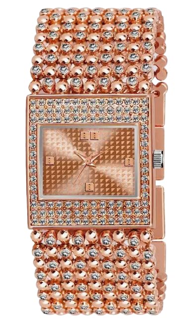 SAMMUS ECOM HUB Metal Chain Analog Wrist Watch for Women & Girls (Brass) (B0CDKZHT3L) Amazon Price History, Amazon Price Tracker