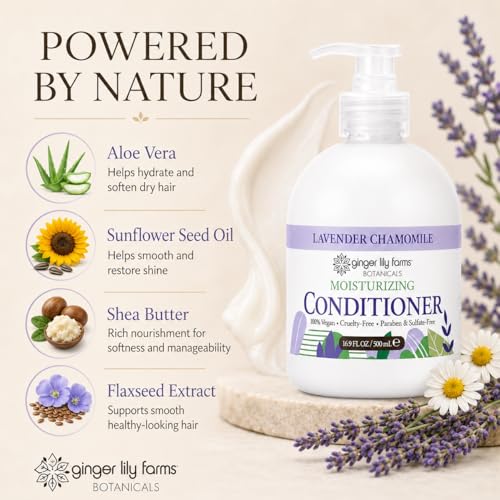 Image of Ginger Lily Farms Botanicals Conditioner, 16.9oz /6pk, Lavender Chamomile