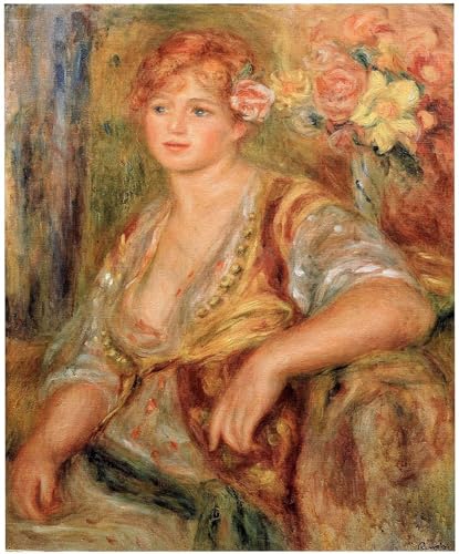 Impression d'art Renoir Blonde à la Rose pour une ambiance douce