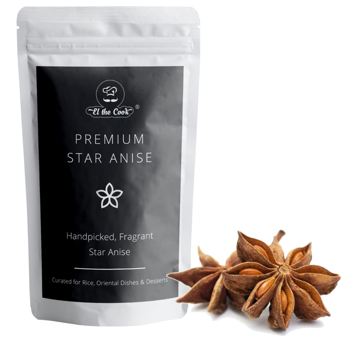See full amazon price history chart for EL The Cook Whole Star Anise Seeds (Chakri Phool) Spice | Fresh, Pure & Natural, Vegan, Gluten Free, NON-GMO, Resealable Bag | For Cooking, Chinese, Tea, Baking etc | 80 gm EL The Cook Whole Star Anise Seeds (Chakri Phool) Spice | Fresh, Pure & Natural, Vegan, Gluten Free, NON-GMO, Resealable Bag | For Cooking, Chinese, Tea, Baking etc | 80 gm (B09T3LZDXY) Amazon Price History, Amazon Price Tracker
