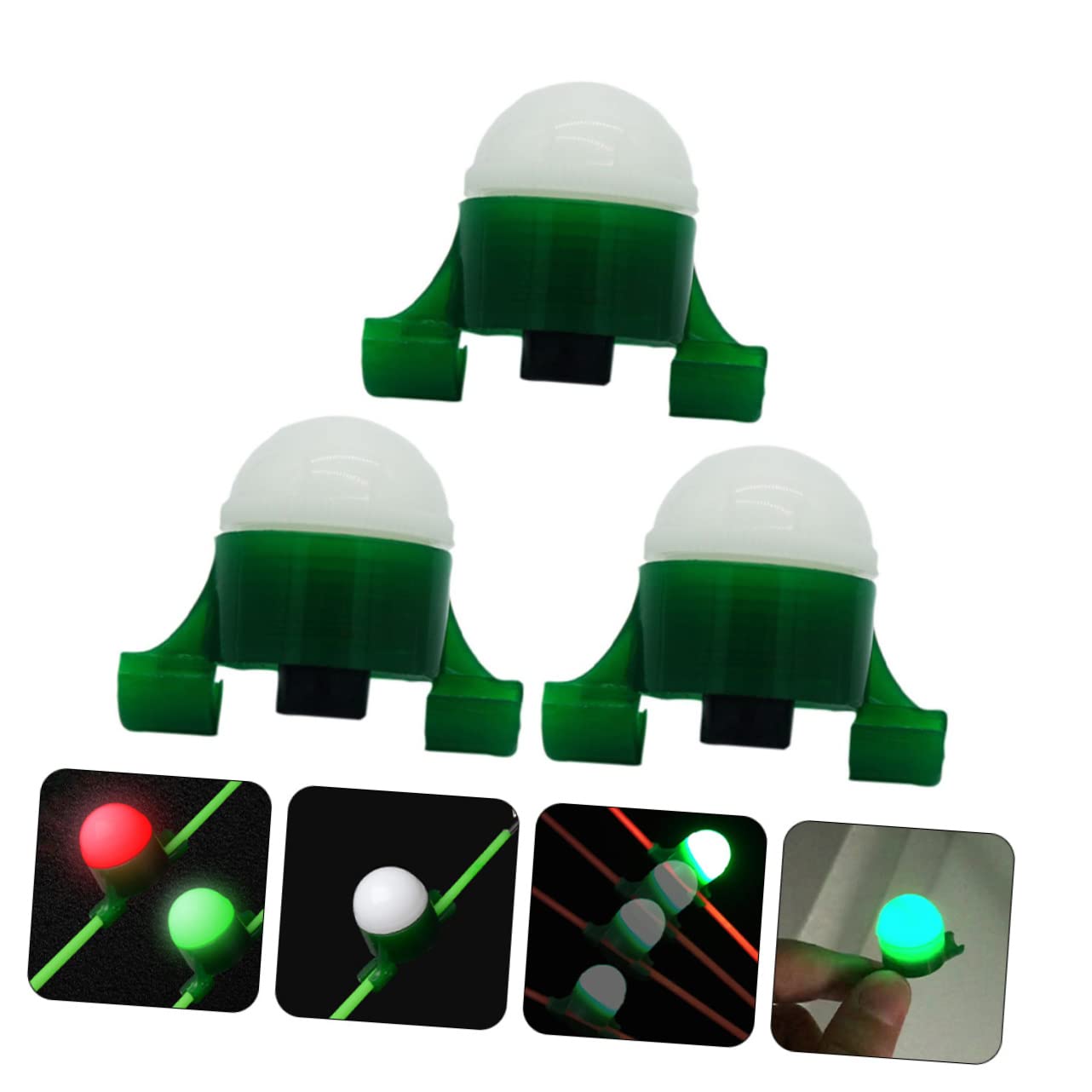 YARNOW 12 Set Luci da Pesca Notturne Accessori per La Pesca Lampada Portatile per Canne da Pesca Torcia da Pesca Professionale Kit da Pesca Luce da Pesca a LED Plastica Attrezzo Induzione