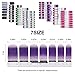 8 Sheets Solid Color Nail Art Polish Strips Blingbling Gradient Glitter Self-Adhesive False Nails Wraps with Design Manicure Set Stickers for Women Girls Pink