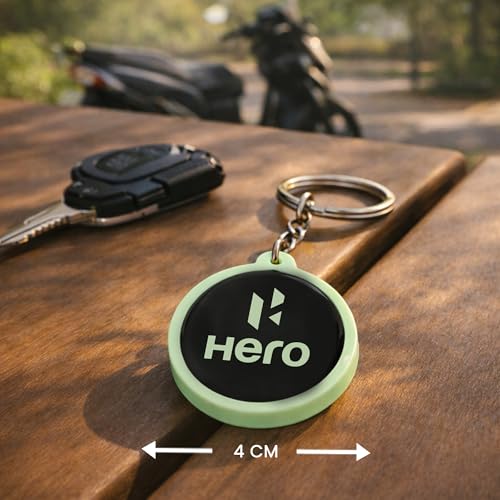 Image of Mi Glow Store Glow in Dark Keychain for Bike Men | Gift for Man | Bike Accessories | Charges in Light Glows in Dark | Key chain for Bike