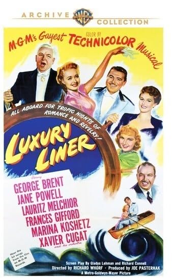 Luxury Liner DVD musical clásico importado Reino Unido pelicula en version original