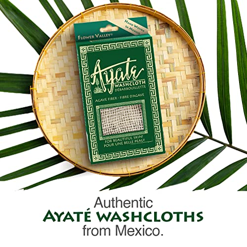 Ayate 073346 Washcloth, Face & Body Exfoliating Wash Cloth For Shower, Body Loofah Alternative, Scrub Towel, Resists Mold, Made From Agave Fiber thumb #2