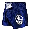 Hardcore Training Classic Muay Thai Shorts Black White Red Camo Blue Kick Boxing MMA Combat Sport Sparring Trunks Blue M