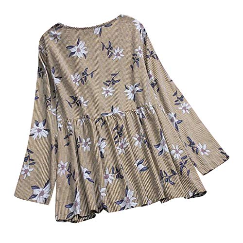 Blusas Mujer Verano - Tallas Grandes Camiseta Reductora Mujer T-Shirt Original CóModo tee Camisetas Joven Mujer Loose Fit Top BáSica, Sudadera, Camisa.