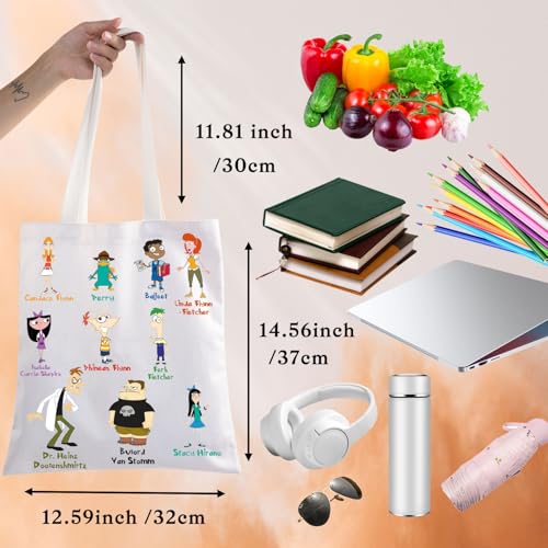 BWWKTOP Bolsa Tote Phineas Agent P miniatura 3