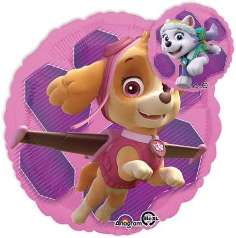 Miniatura 3 de Suministros de fiesta de rescate en patrulla de Paw Girl Pups - Decoraciones de ramo de globos para el primer cumpleaños