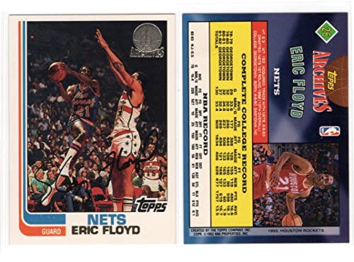 Sleepy Floyd Eric Floyd Topps GOLD Archives"THE ROOKIES" Basketball Card New Jersey Nets-Georgetown Hoyas