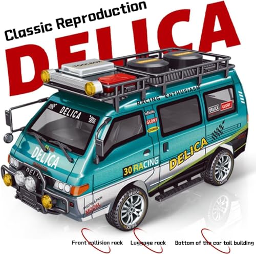 Delica RC Car,1/24 Scale Station Wagon ,2.4Ghz Remote Control Truck ,2WD RC Crawler，Equipped with Cool LED Lights，Off Road Vehicle Model Suitable For Adults (2WD-Green) by captainrc - Image 5