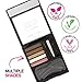 wet n wild Ultimate Eyebrow Universal Stencil Kit, 5 Brow Color Makeup Set, Spoolie For Brushing and Blending, Hair Removal Tweezers, Sponge Brush Applicator, 3 Stencils, Universal Appeal