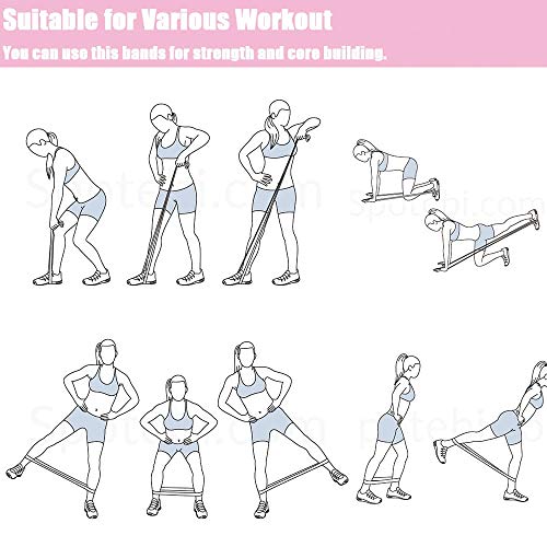 Gaiyah Fitness Long Bands For Working Out - Long Resistance Band Body Bands For Working Out Long Loop Resistance Bands Set Fabric Booty Bands For Women Hip Squat Booty For Full Body Workout Set Of 4 #TOP6