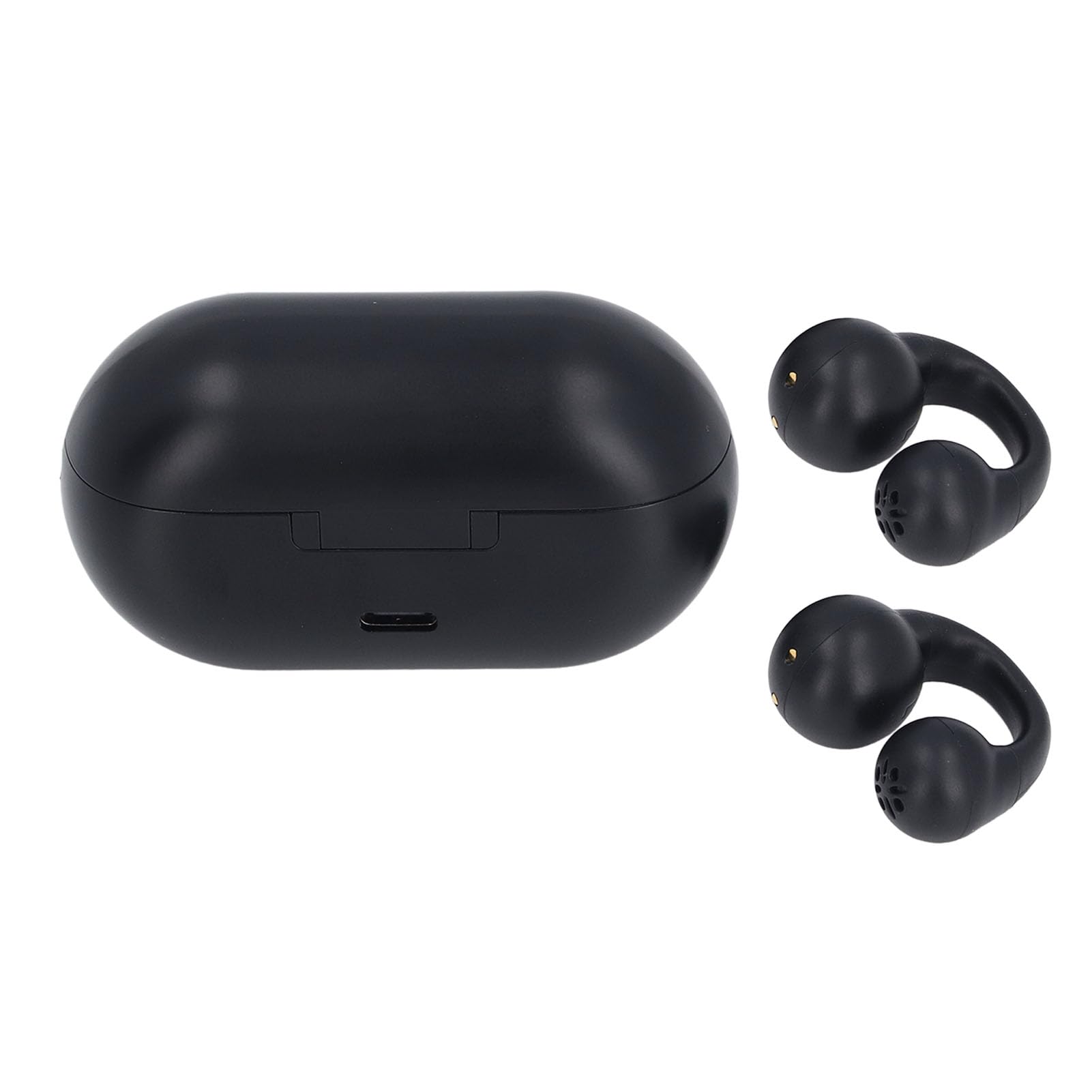 Słuchawki z Klipsem na Ucho, Bezprzewodowe Słuchawki Douszne Bluetooth 5.3 z Etui ładującym, Czas Odtwarzania 40 Godzin, Wbudowany Mikrofon, Ultralekkie Słuchawki Sportowe do