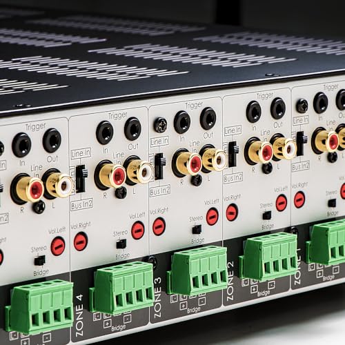 OSD MX1280 GEN2 6 Zone Amplifier 12Ch x 80W, Class D, Front Panel On/Off Buttons, Distributed Audio