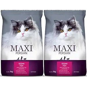 Maxi Persian Adult(+1 year) Dry Cat Food, Ocean Fish, 7kg (BUY 1 GET 1 FREE)