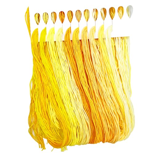 Image of 1 Pieces Cross StitchEmbroidery Floss,100% Eco-Cotton Cotton Premium Skeins, Ideal for Arts & Crafts (Orange Series 67892)