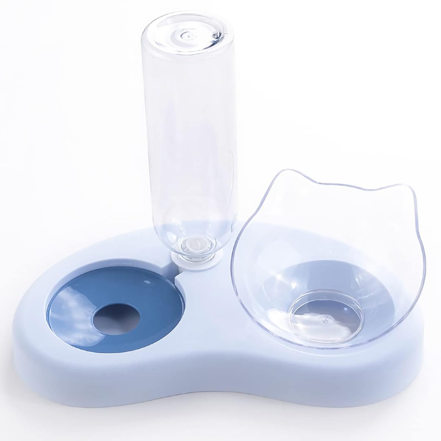 Homestic 2-in-1 Cat & Dog Bowl Set with Replaceable Water Bottle|Automatic Refill Cat Bowl|Premium PP Plastic|Non-Toxic|Suitable for Small & Medium Pets|PT008B|Blue (B0CV7BXBRJ) Amazon Price History, Amazon Price Tracker