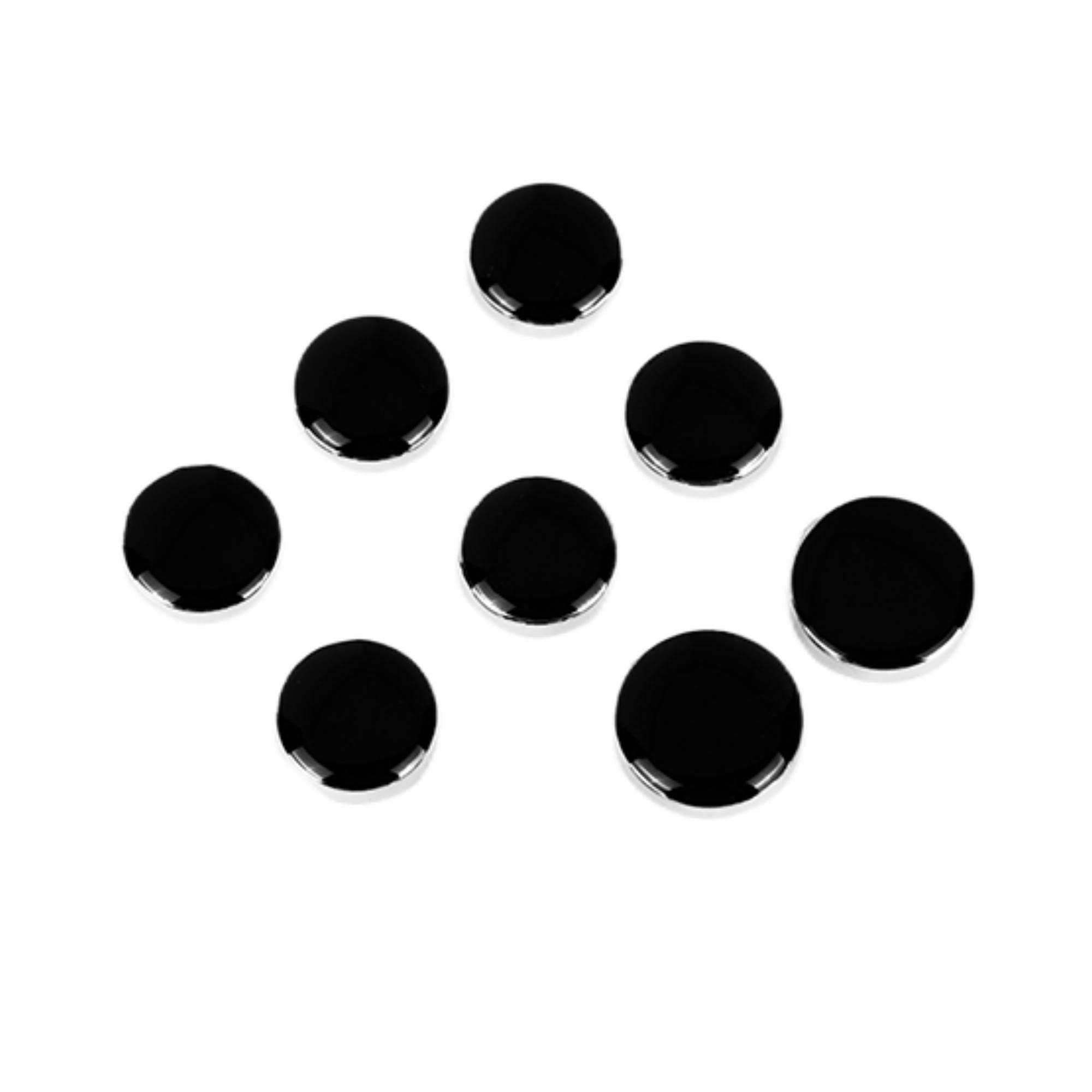 ETOUAMAO8pcs Button covers for men's shirts button cuffs button cover cufflinks for men - imitation cuff chain for tuxedo, business or formal shirts Buttons on cuffs Shirt button