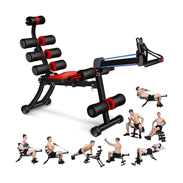 WINBOX Abdominal Exercise Machine, Multi-functional 22 in 1 Home Gym Equipment for AB Workout and Core Strength Training, Adjustable Rowing Machine for Home Gym.