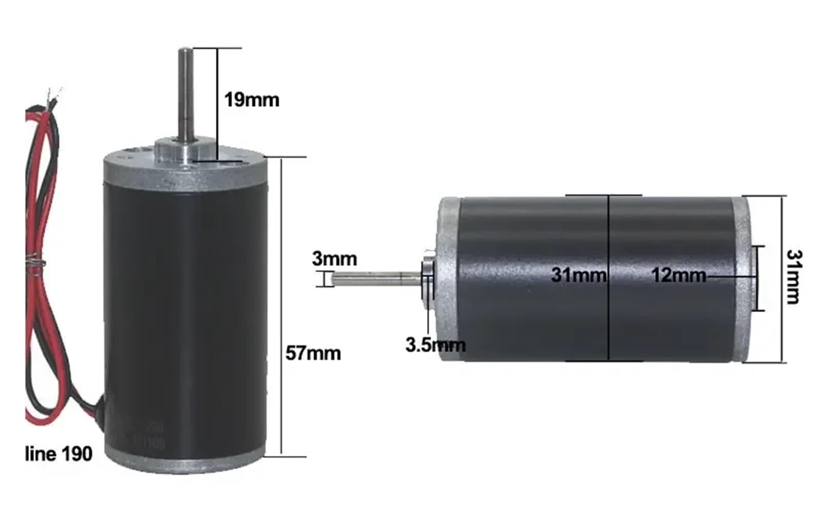 Silnik prądu stałego 31ZY 31ZY, mikro-szybki silnik o wysokim momencie obrotowym, odwracalny, 12 V/24 V (12 V, 4000 obr./min)