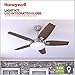 Honeywell Ceiling Fans Carmel, 48 Inch Contemporary Indoor LED Ceiling Fan with Light, Remote Control, Dual Mounting Options, Dual Finish Blades, Reversible Motor - 50196-01 (Brushed Nickel)