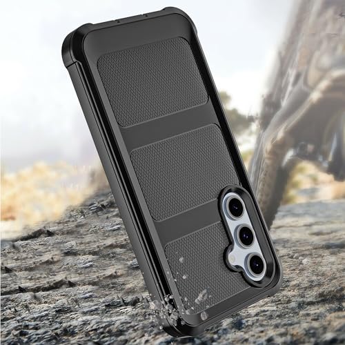 Image of Cubix Armor Defender Rugged Case Compatible for Samsung Galaxy S23 FE Back Cover Slim, Shockproof, Dual-Layer Design with Camera Protection - Black