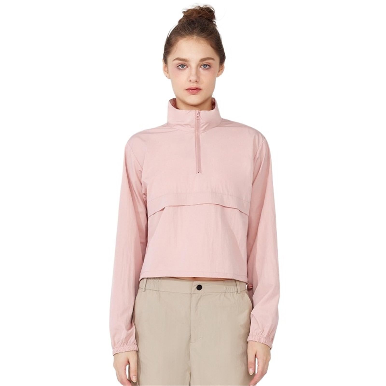 Chaqueta Deportiva Mujer Running Chaqueta ligera y resistente al viento for mujer, de manga larga, con protección solar, for yoga, informal, for deportes, senderismo running