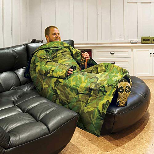 Poncho Liner Woobie Woodland Sleeved Blanket - Thumbnail 3
