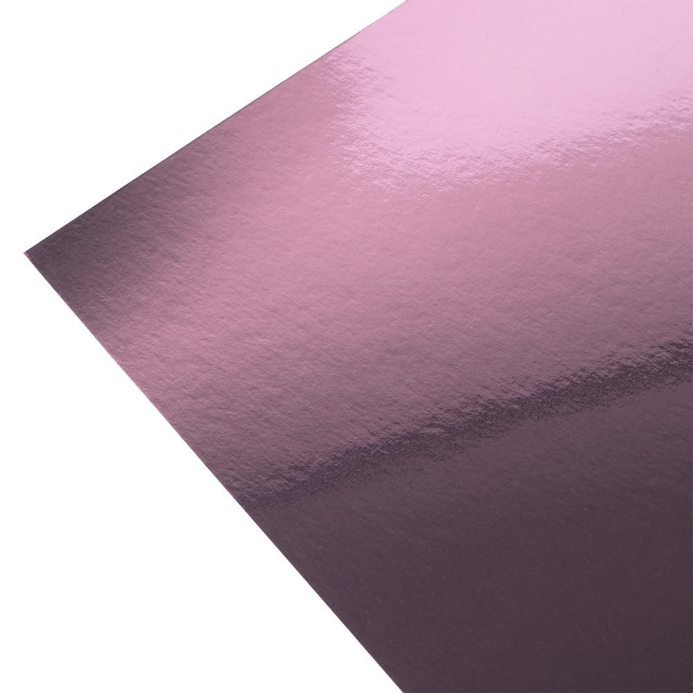 Ideen mit Herz Spiegelkarton | selbstklebend | Metallpapier | Klebe-Folie | Bastelpapier metallic | 20 Bogen | Din A4 | 200 g/m² (Kräftige Farben)